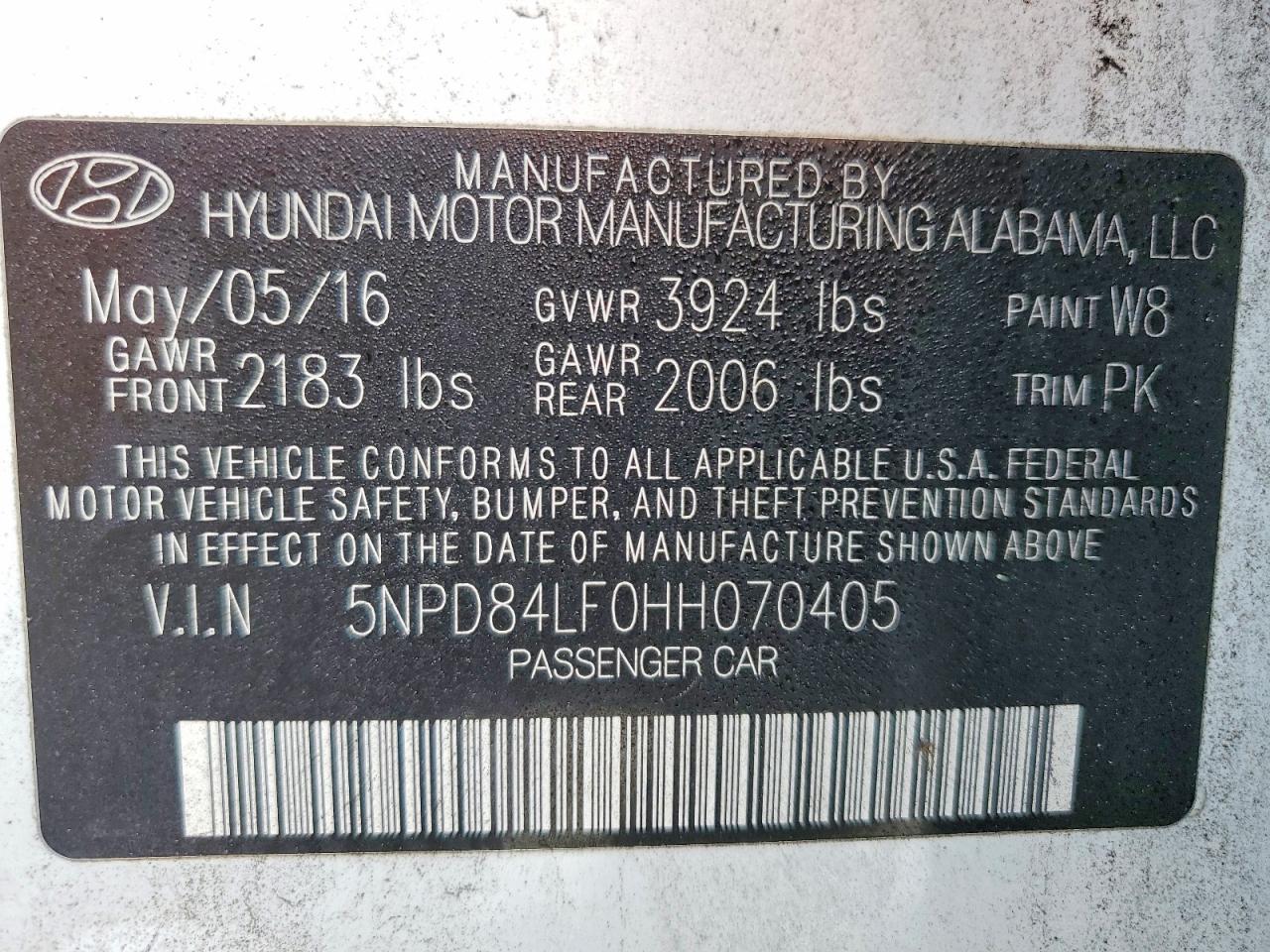 2017 Hyundai Elantra se
