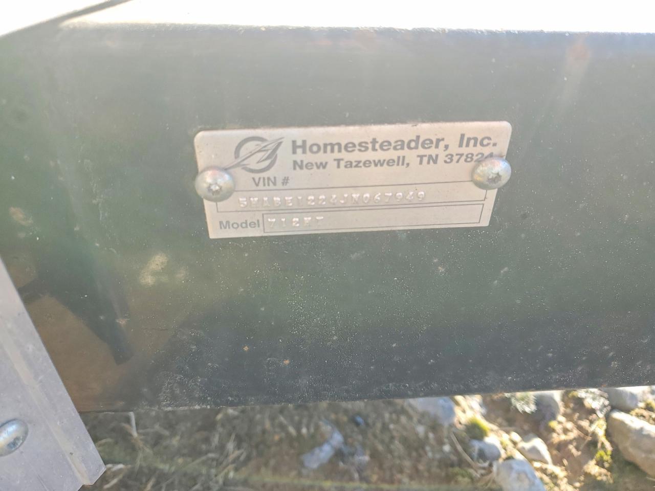 2018 Homesteader Hercules 12FT