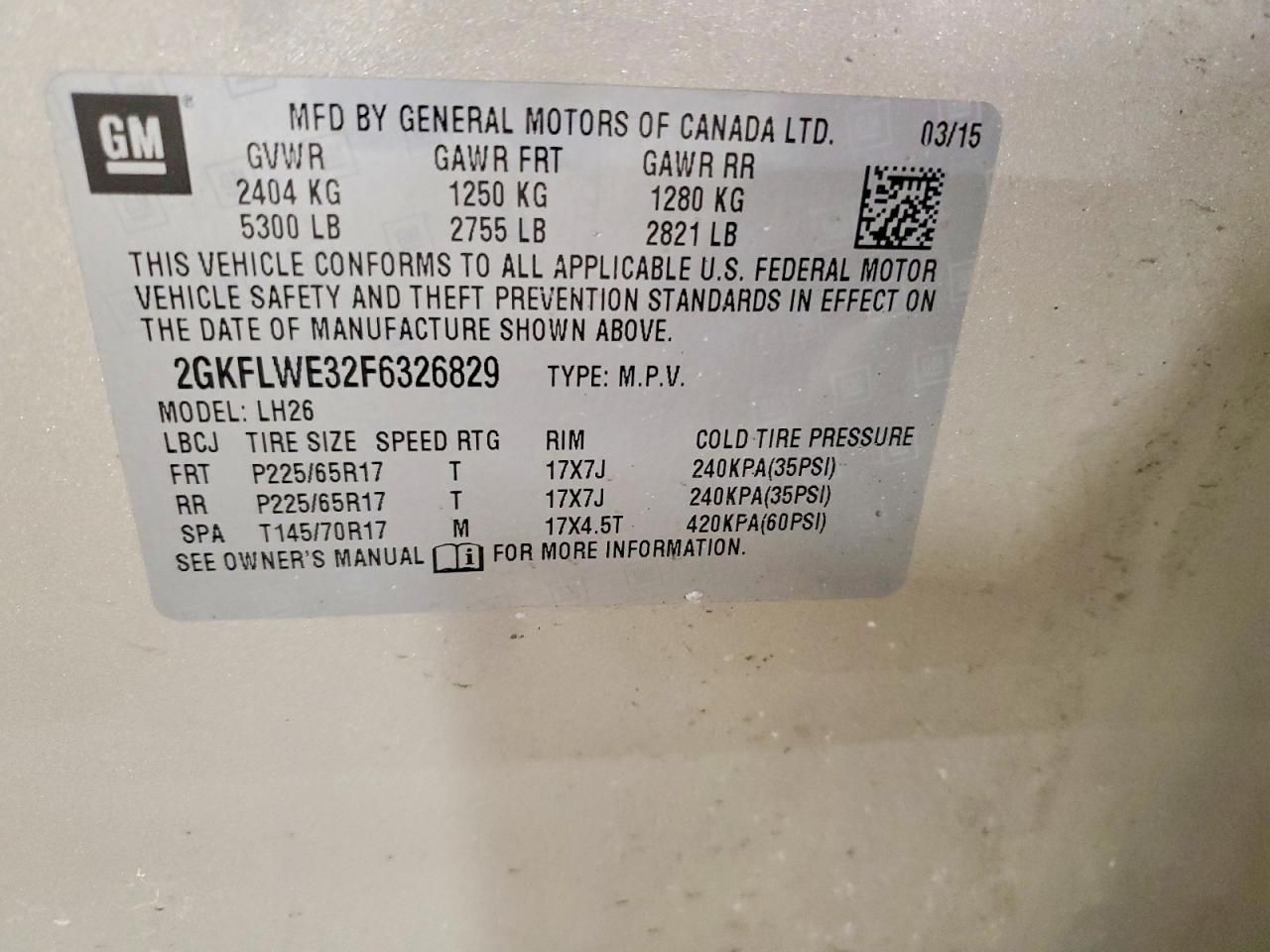 2015 GMC Terrain sle