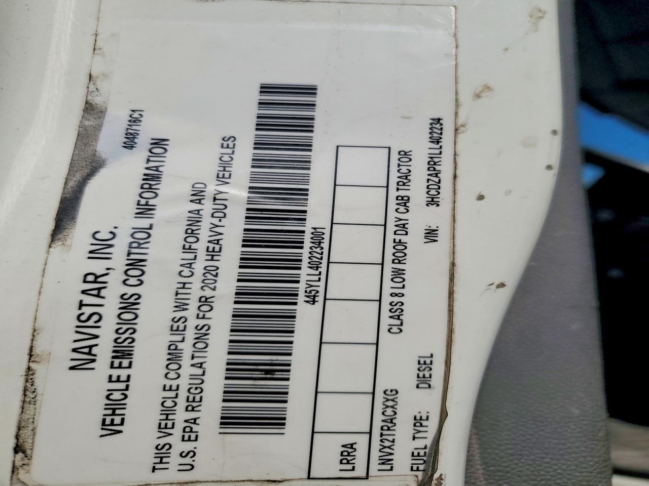 2020 International LT625 Semi Truck