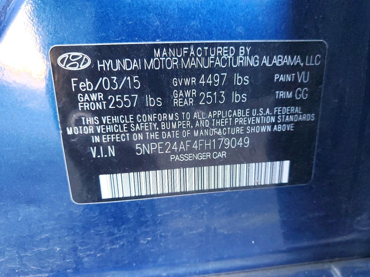 2015 Hyundai Sonata se