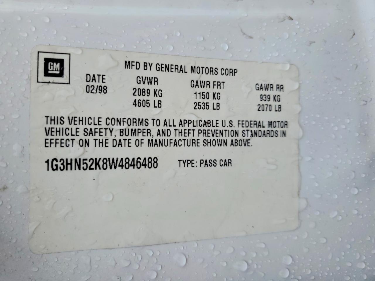 1998 Oldsmobile 88 Base