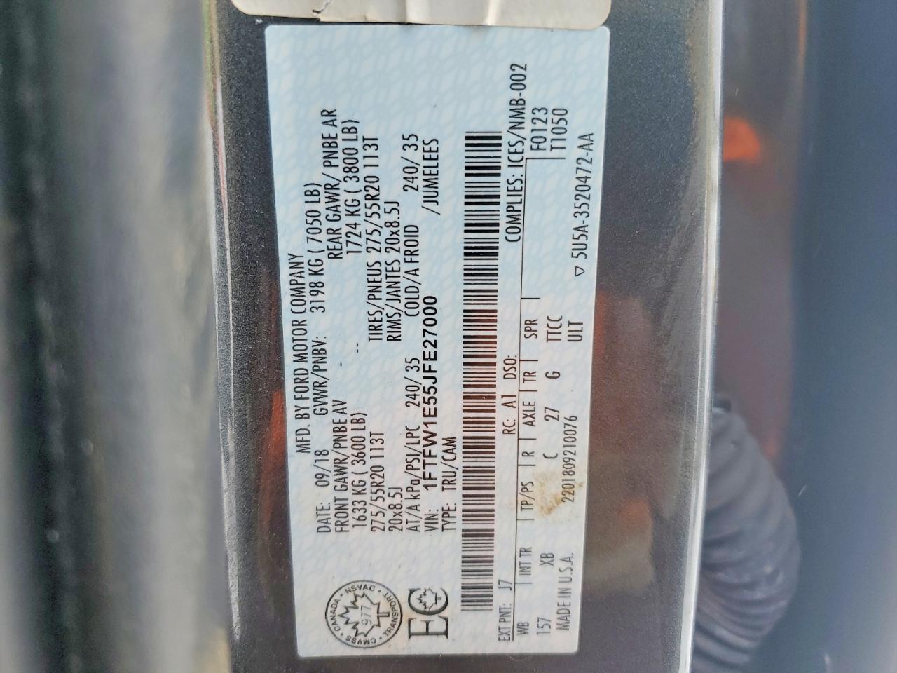 2018 Ford F150 Supercrew