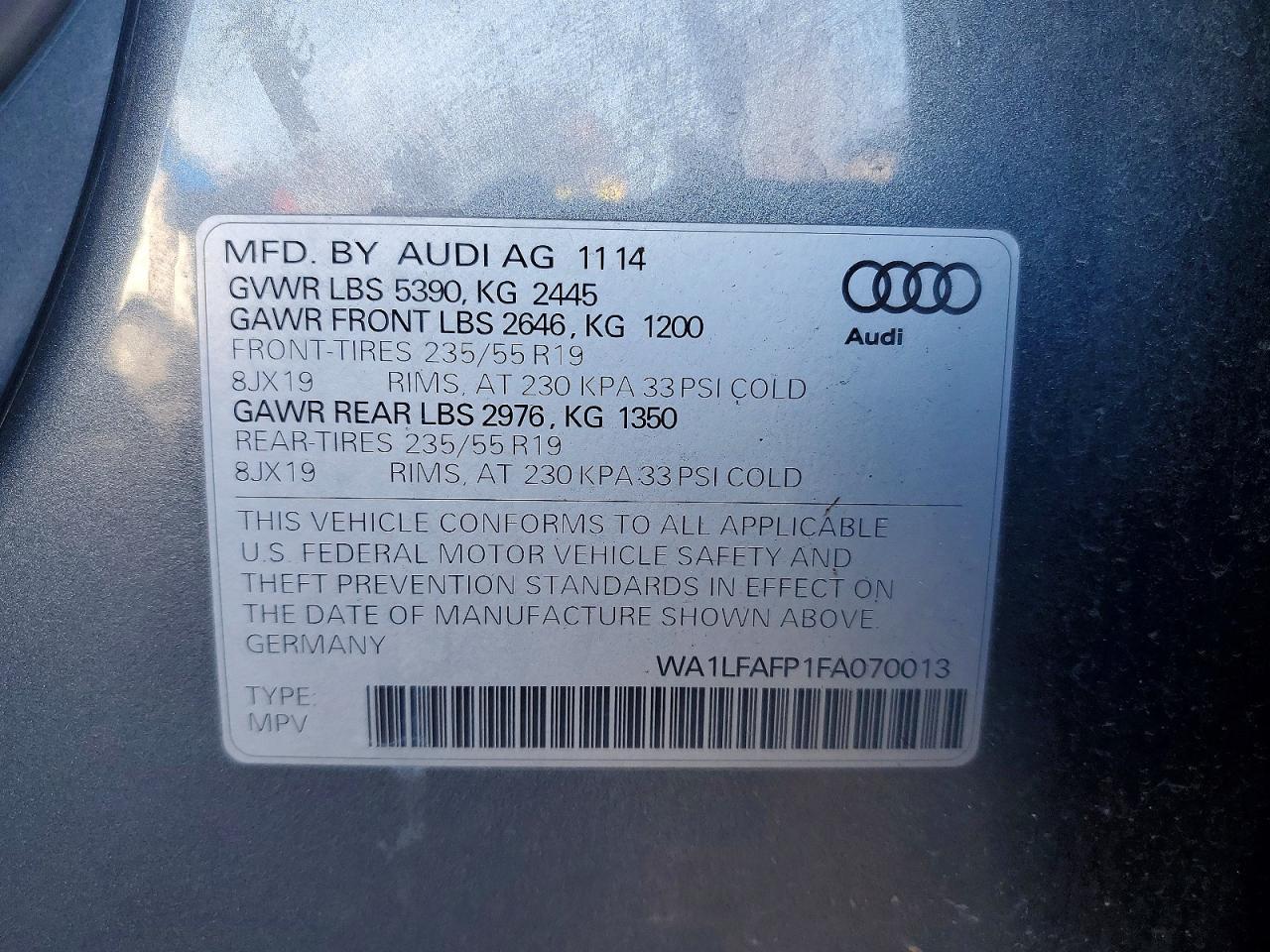 2015 Audi Q5 Premium Plus