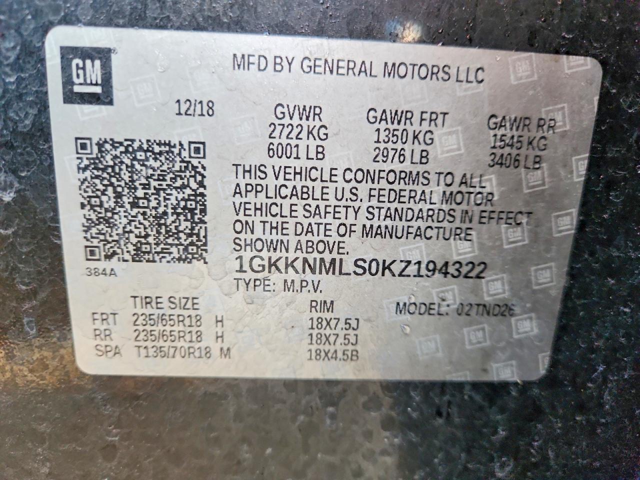 2019 GMC Acadia Slt-1