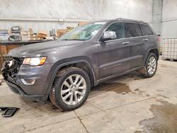 Jeep salvage cars for sale: 2017 Jeep Grand Cherokee Limited