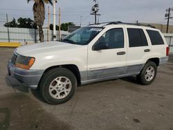 Jeep salvage cars for sale: 2001 Jeep Grand Cherokee Laredo