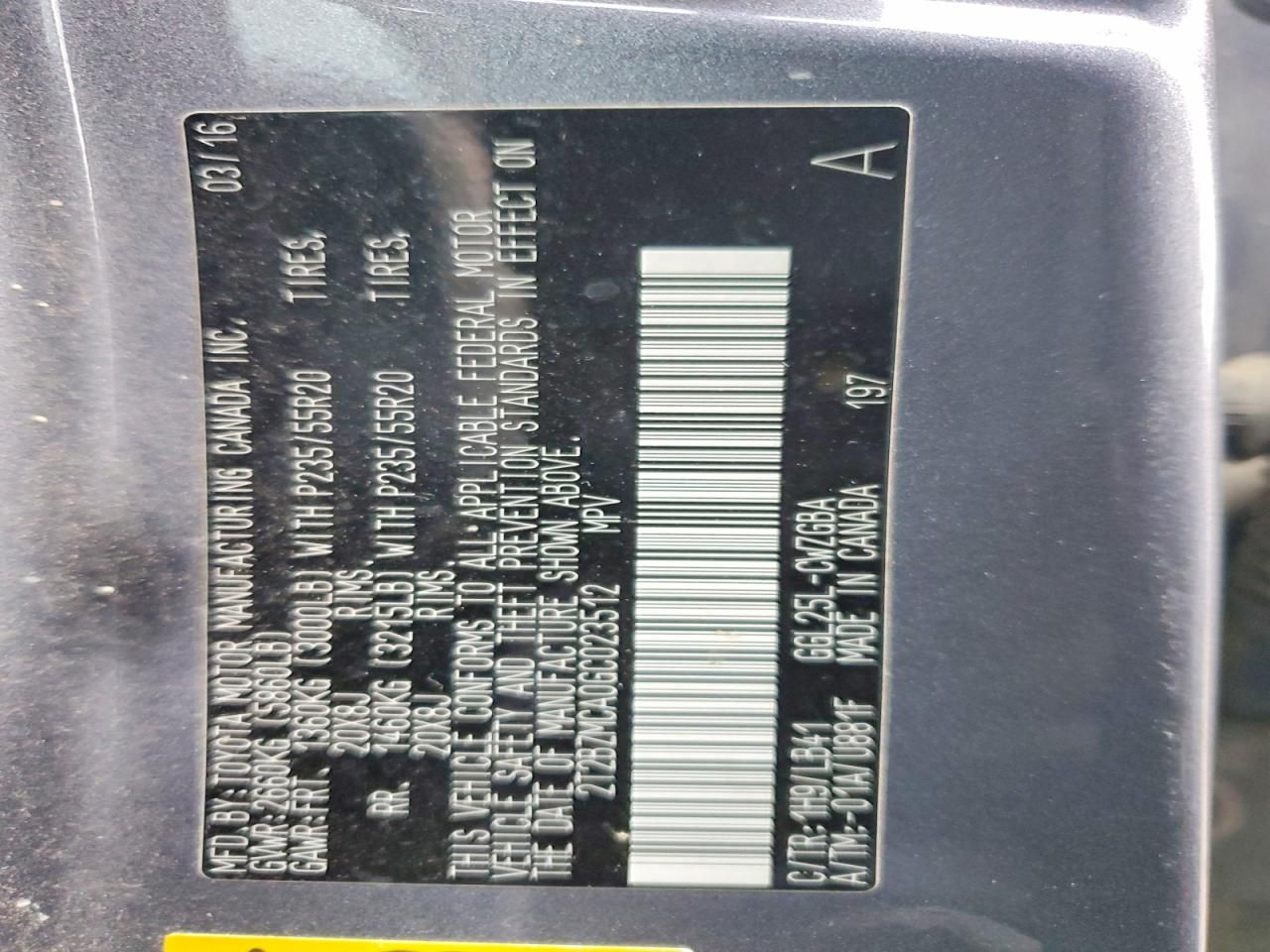 2016 Lexus Rx 350 Base