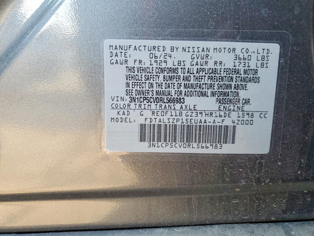 2024 Nissan Kicks sv