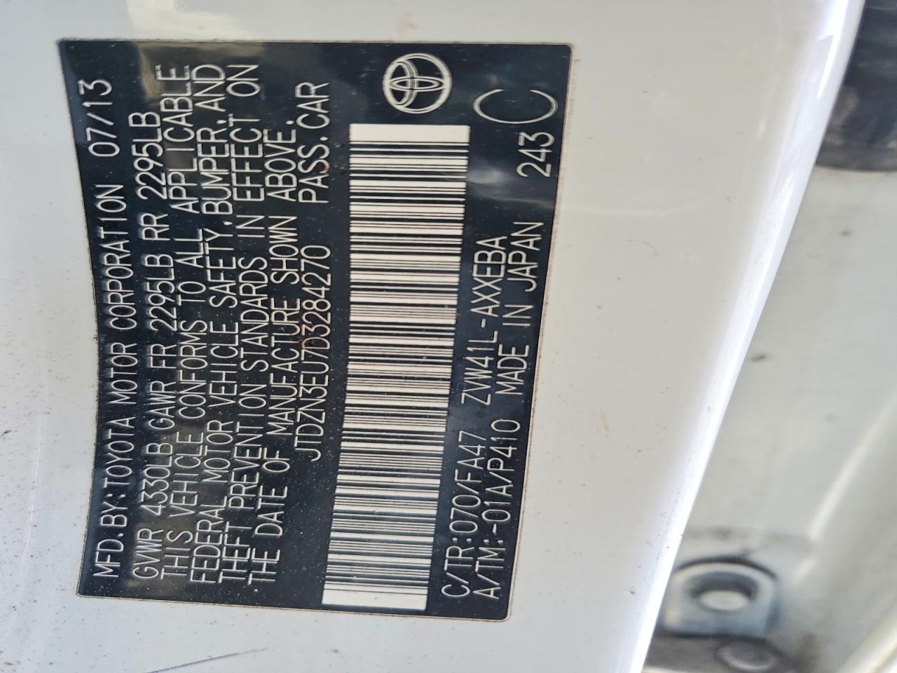 2013 Toyota Prius v