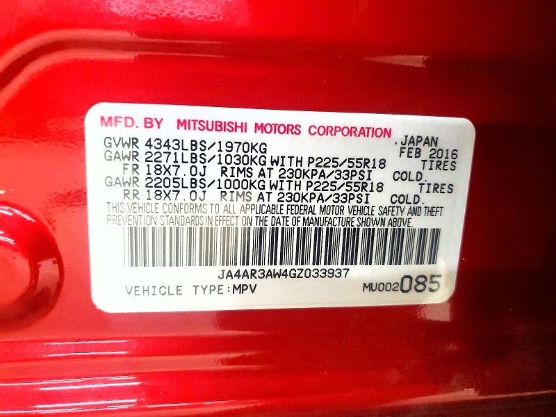 2016 Mitsubishi Outlander Sport es