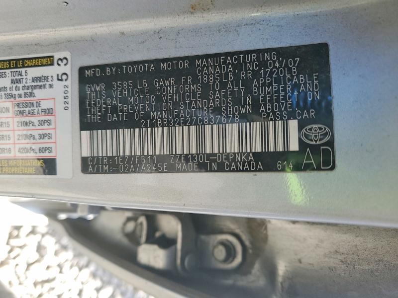 2007 Toyota Corolla le