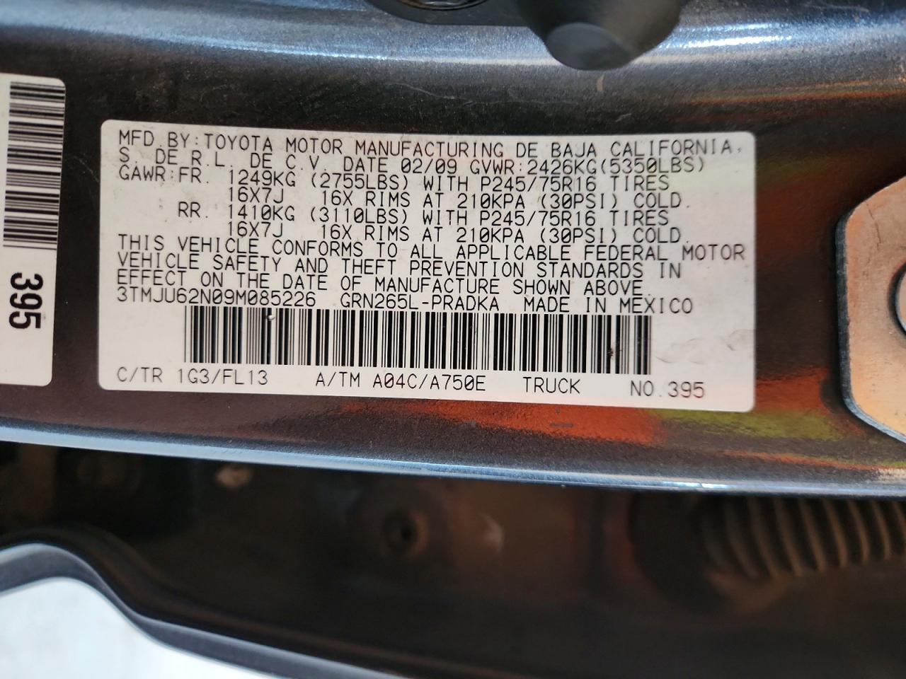 2009 Toyota Tacoma Prerunner V6