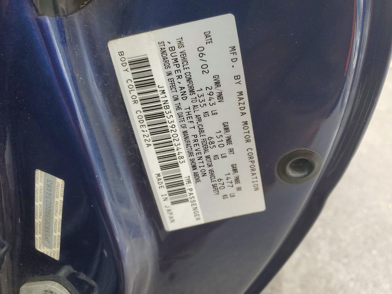 2002 Mazda Mx-5 Miata Base