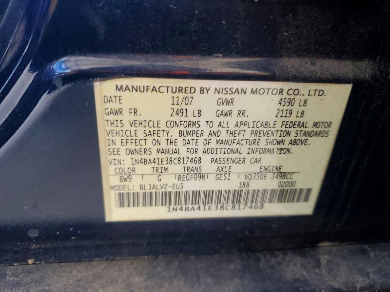 2008 Niss Maxima 3.5 se