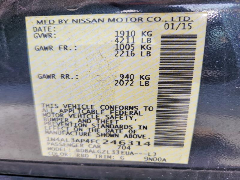 2015 Nissan Altima 2.5 s