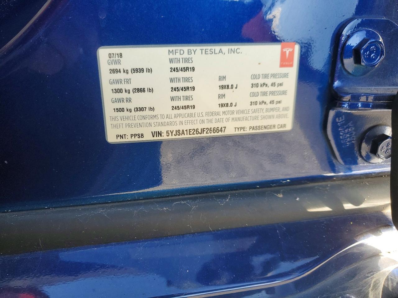 2018 Tesla Model s