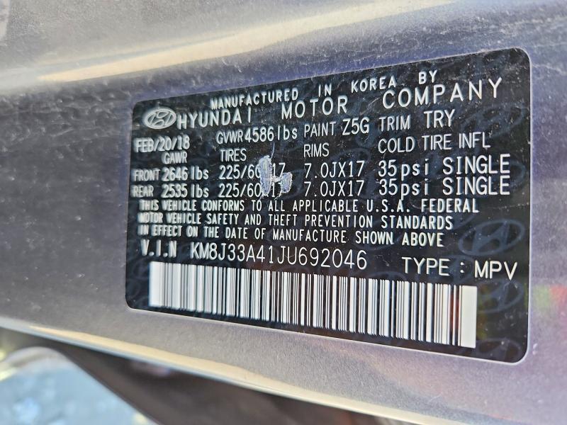 2018 Hyundai Tucson sel