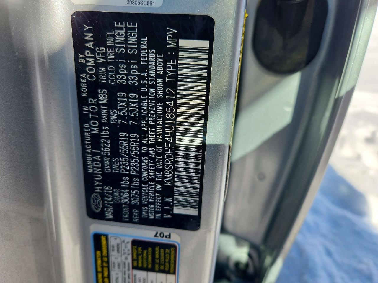 2017 Hyundai Santa fe se Ultimate