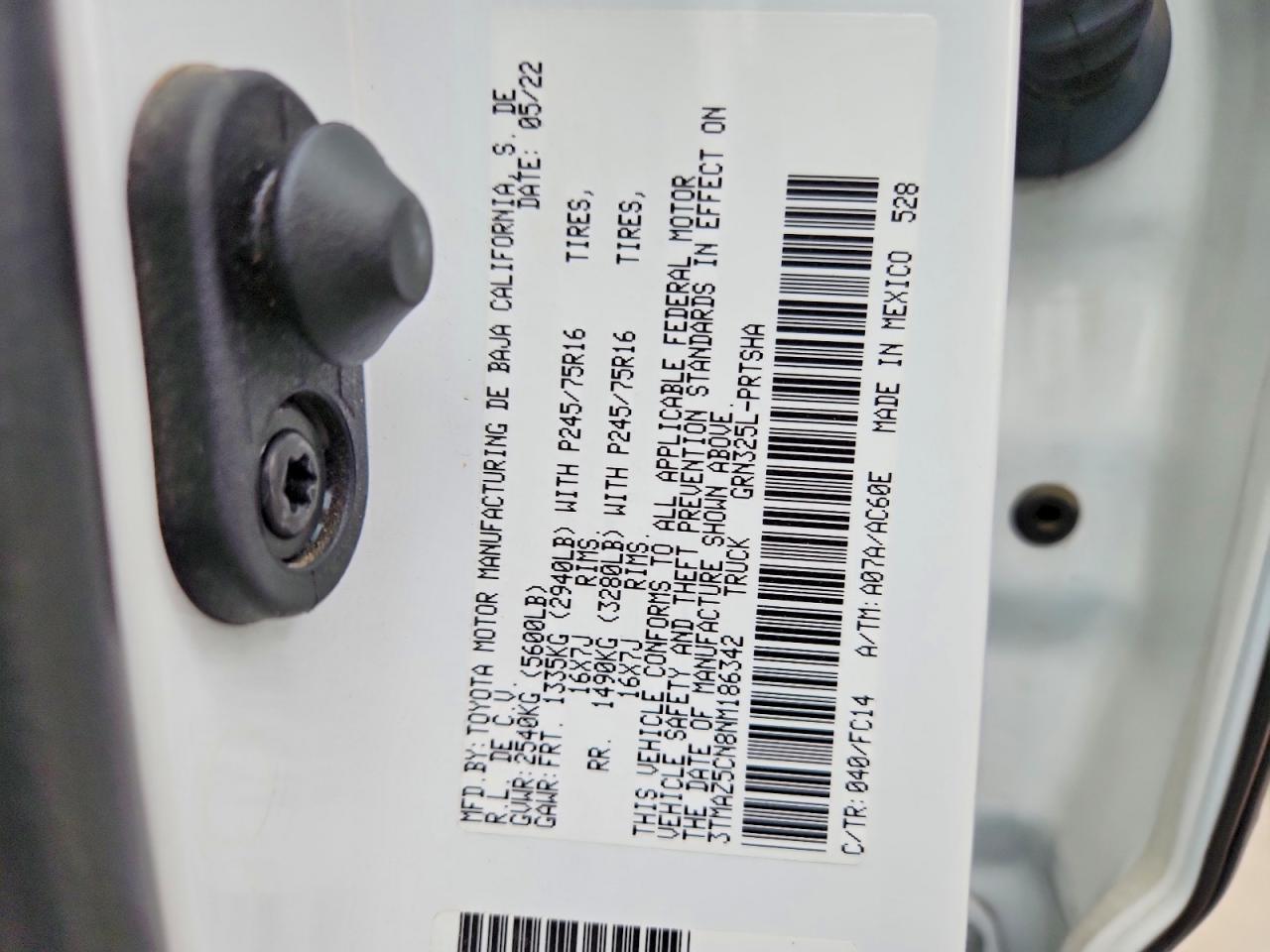 2022 Toyota Tacoma SR5 V6