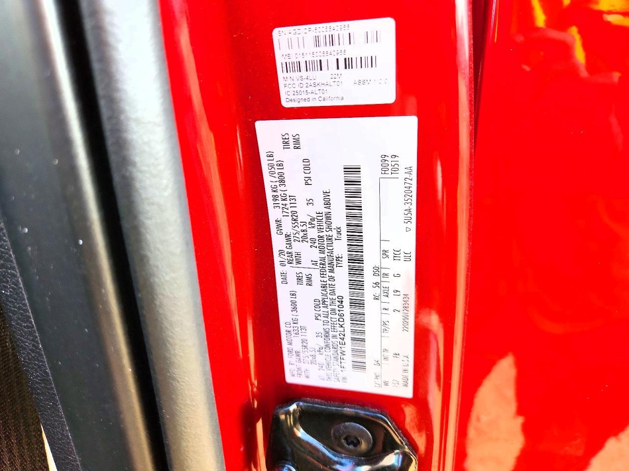 2020 Ford F150 Supercrew