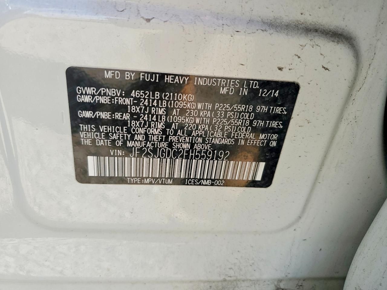 2015 Subaru Forester 2.0xt Premium