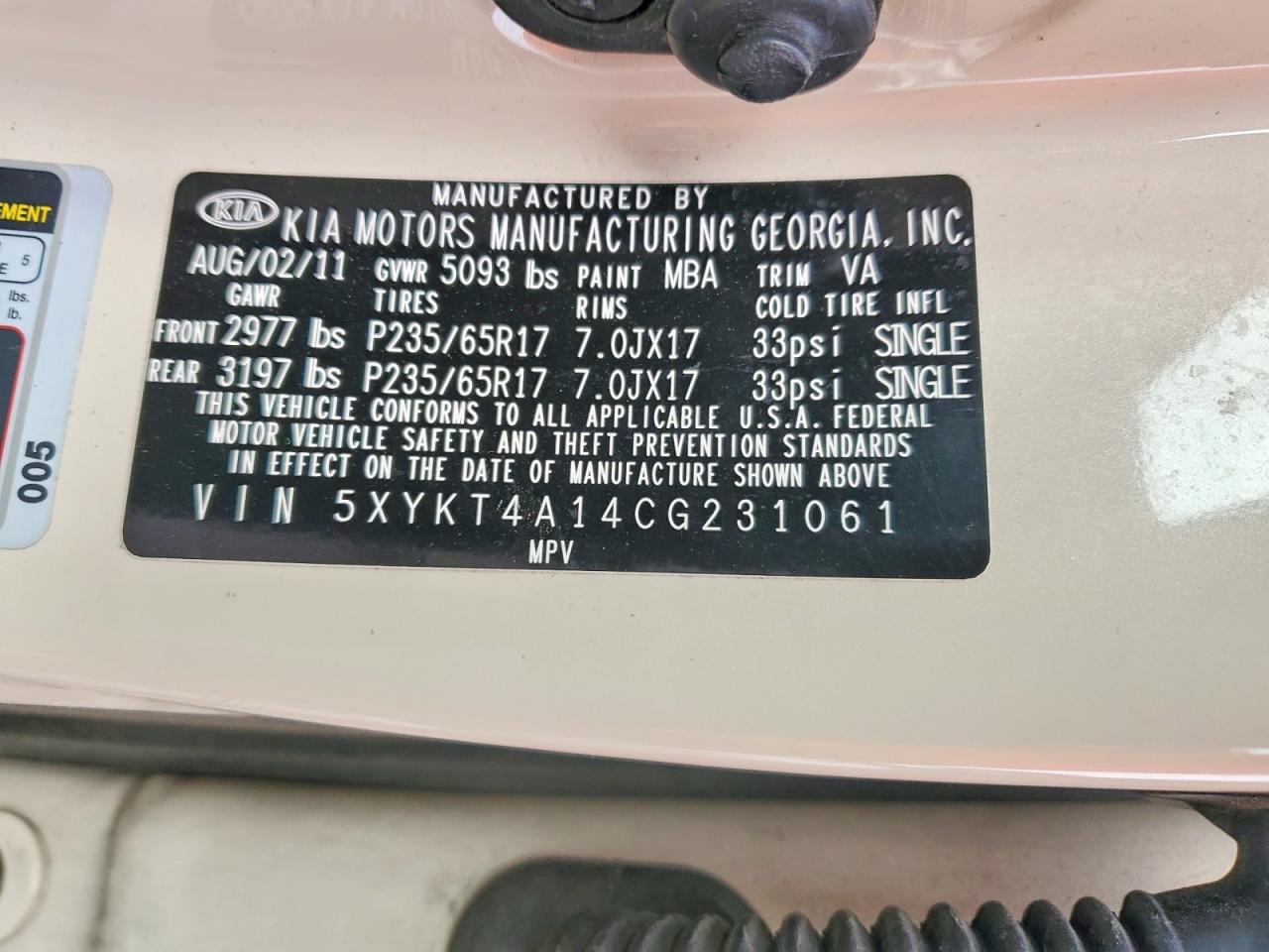 2012 KIA Sorento Base
