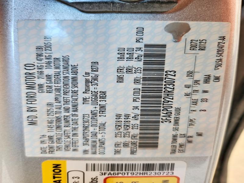 2017 Ford Fusion se