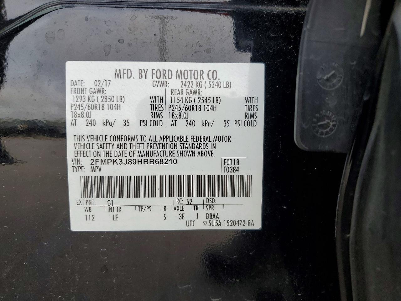 2017 Ford Edge sel