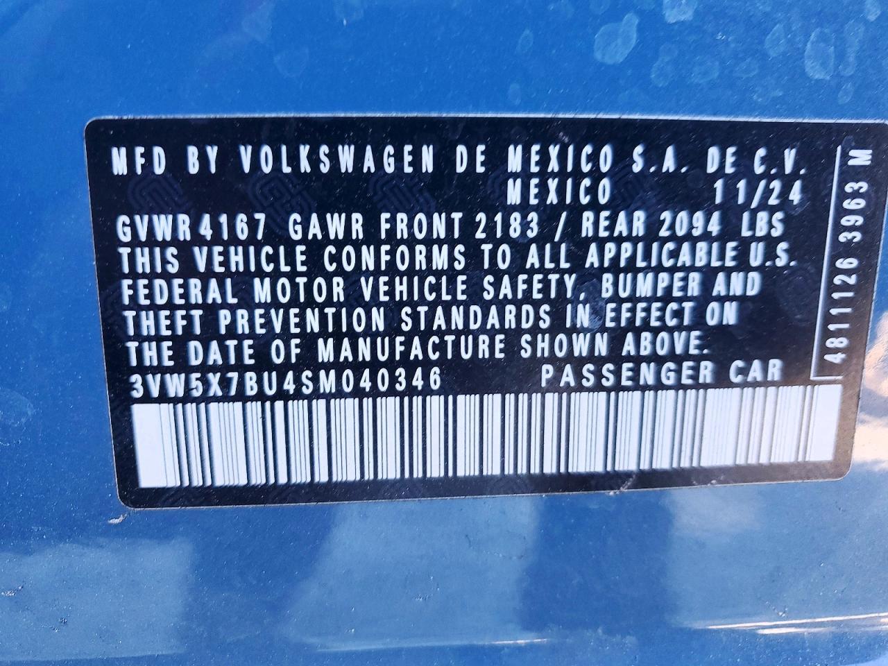 2025 Volkswagen Jetta s