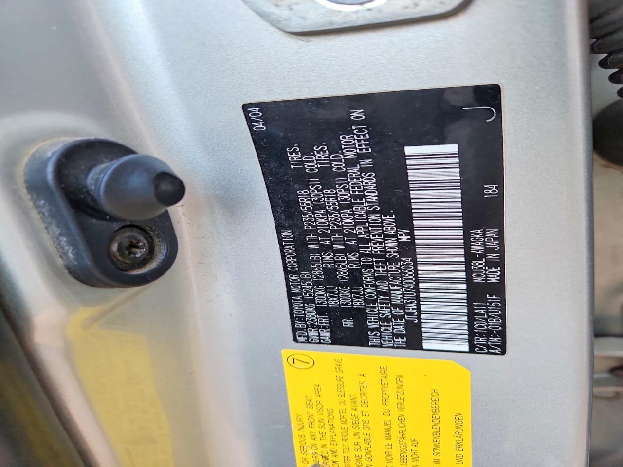 2004 Lexus Rx 330