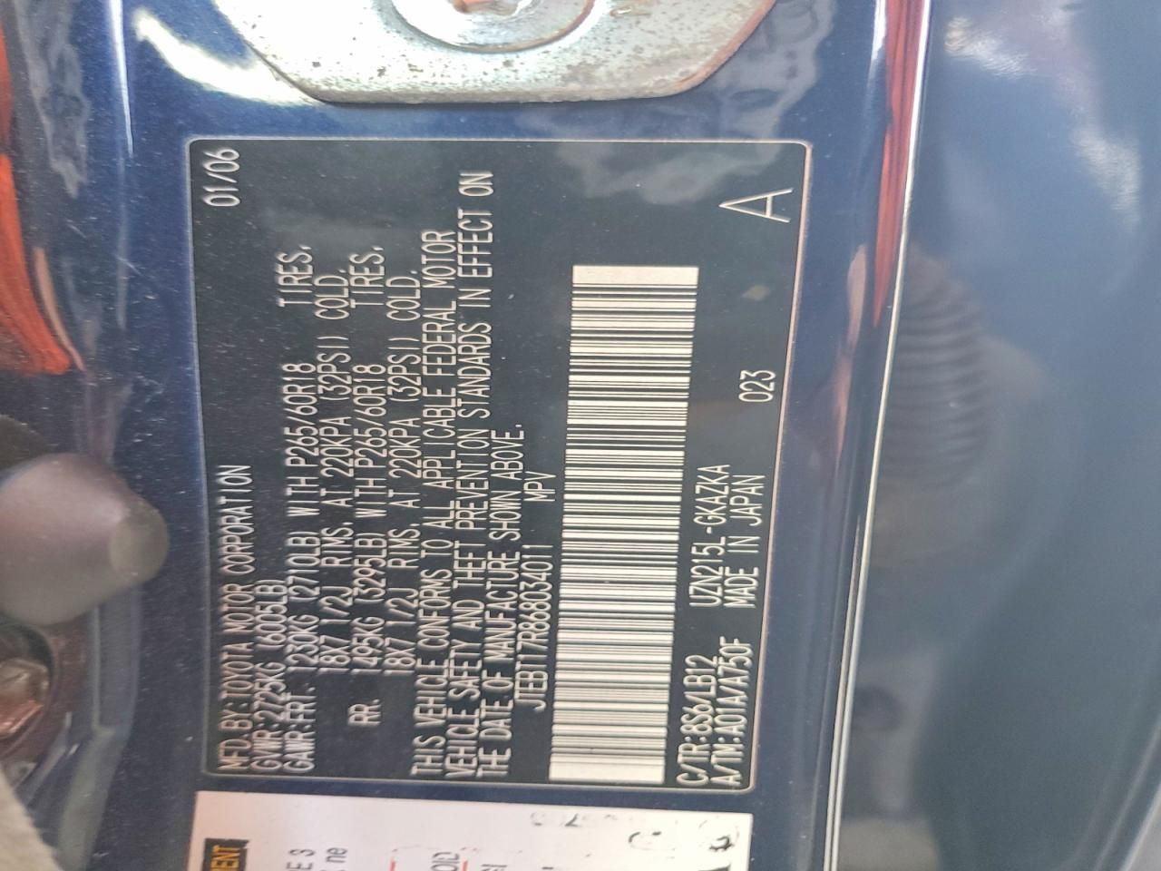 2006 Toyota 4runner Limited