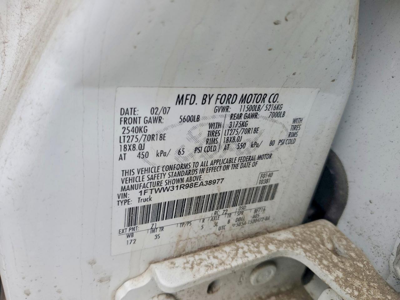 2008 Ford F350 SRW Super Duty