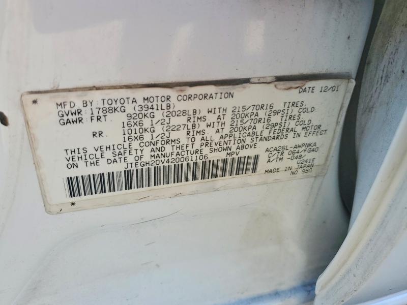 2002 Toyota Rav4 Base