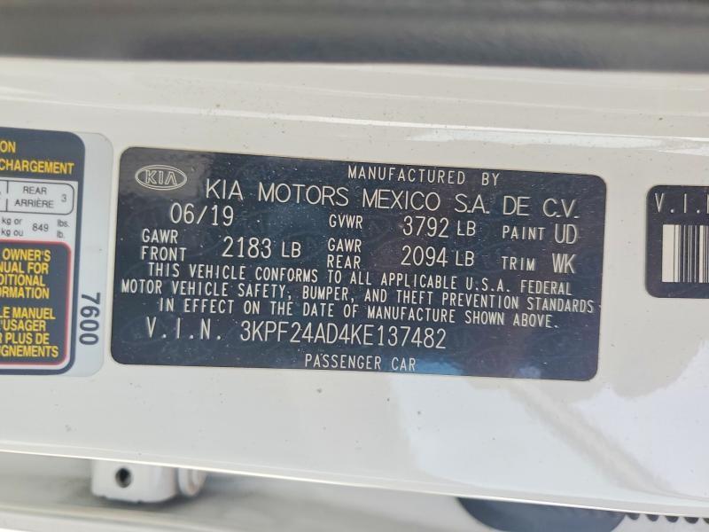 2019 KIA Forte fe