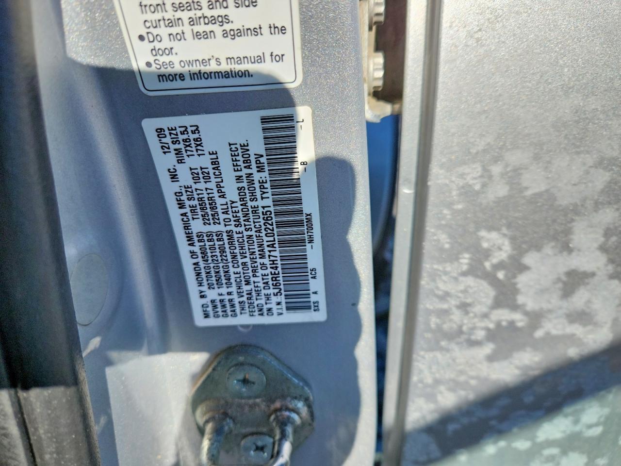 2010 Honda Cr-v exl