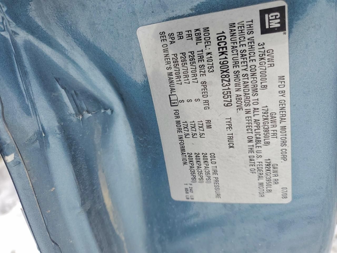 2008 Chevrolet Silverado K1500