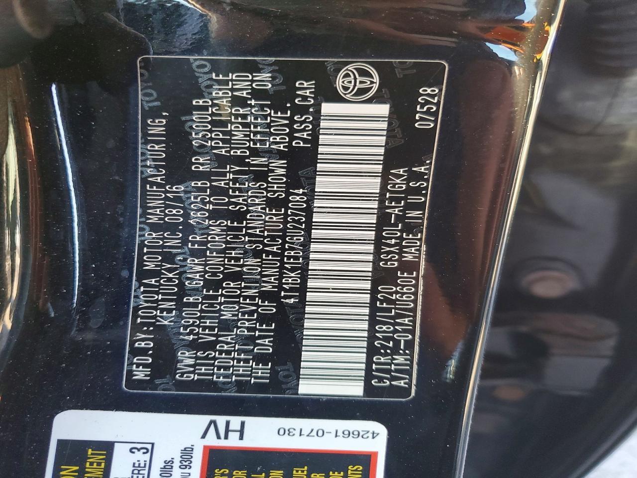 2016 Toyota Avalon xle