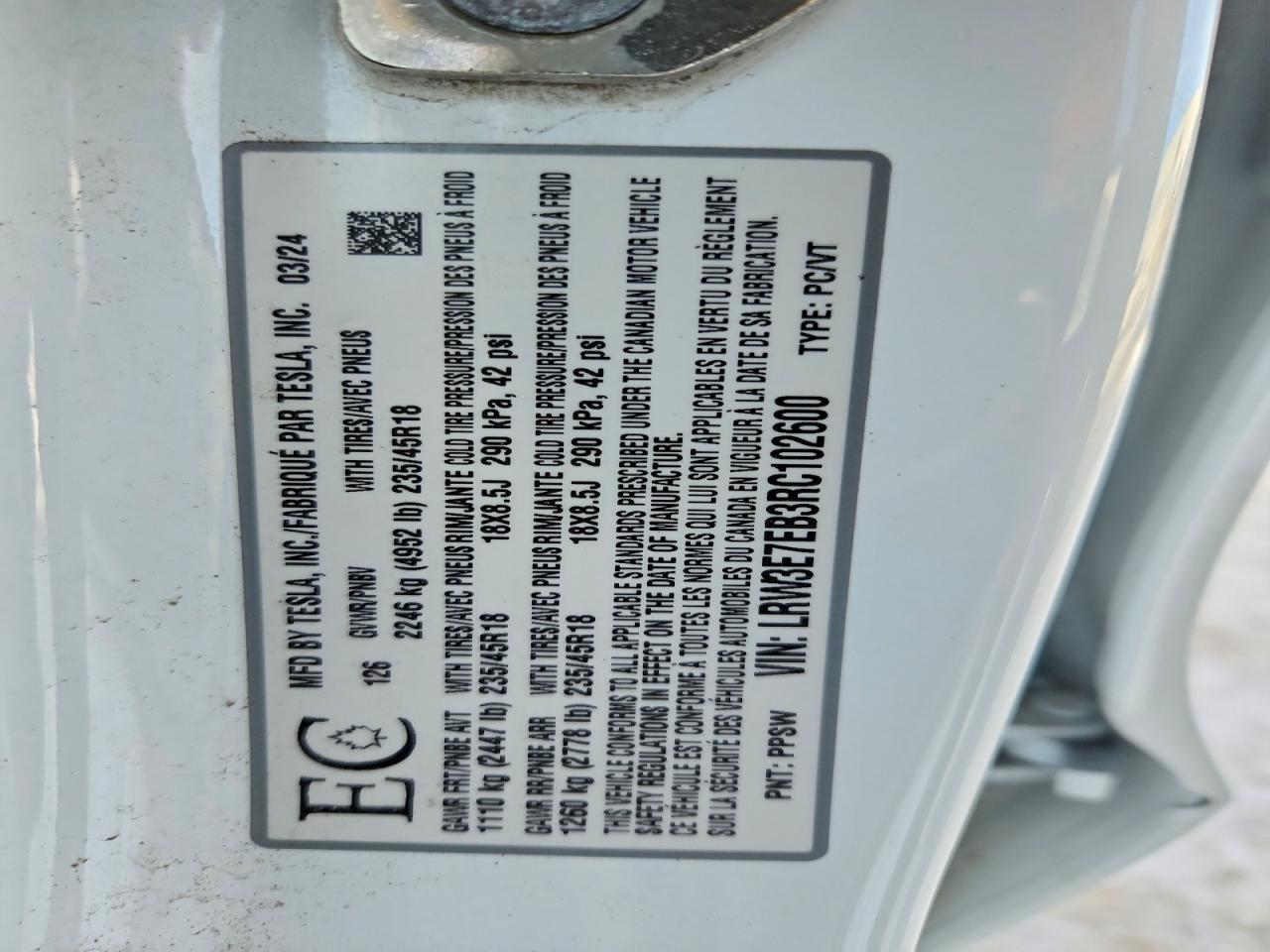 2024 Tesla Model 3