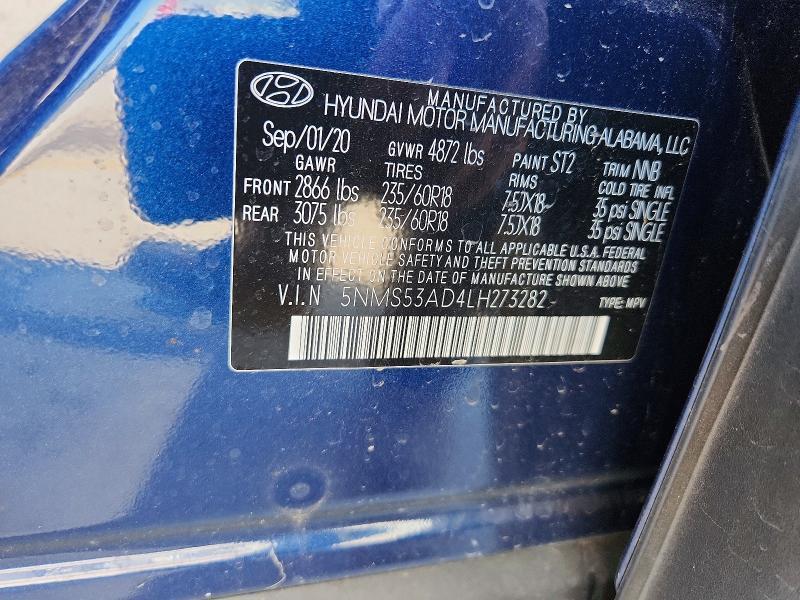 2020 Hyundai Santa fe Limited