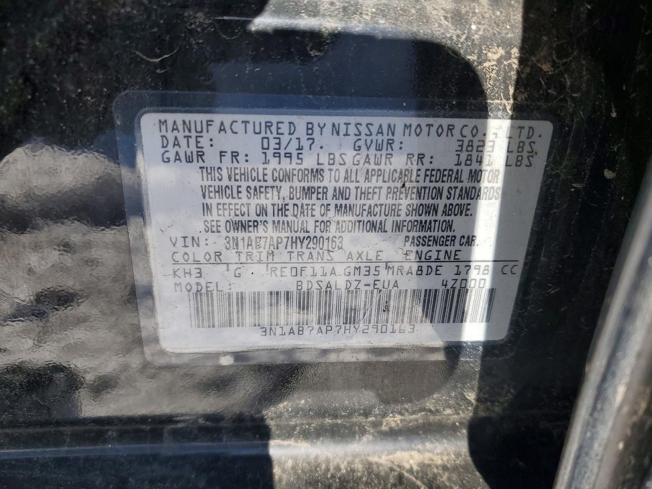 2017 Nissan Sentra s