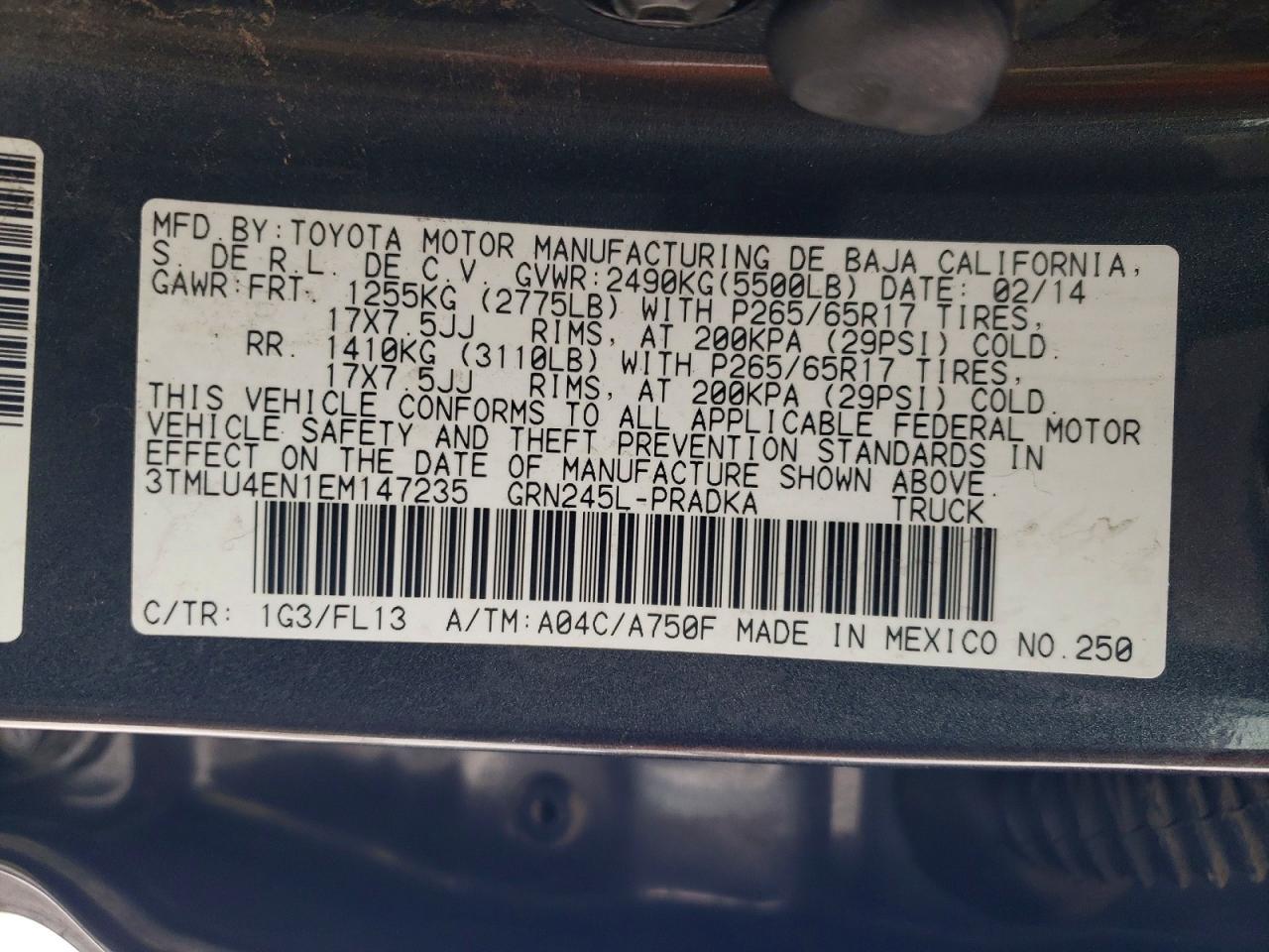 2014 Toyota Tacoma Double Cab