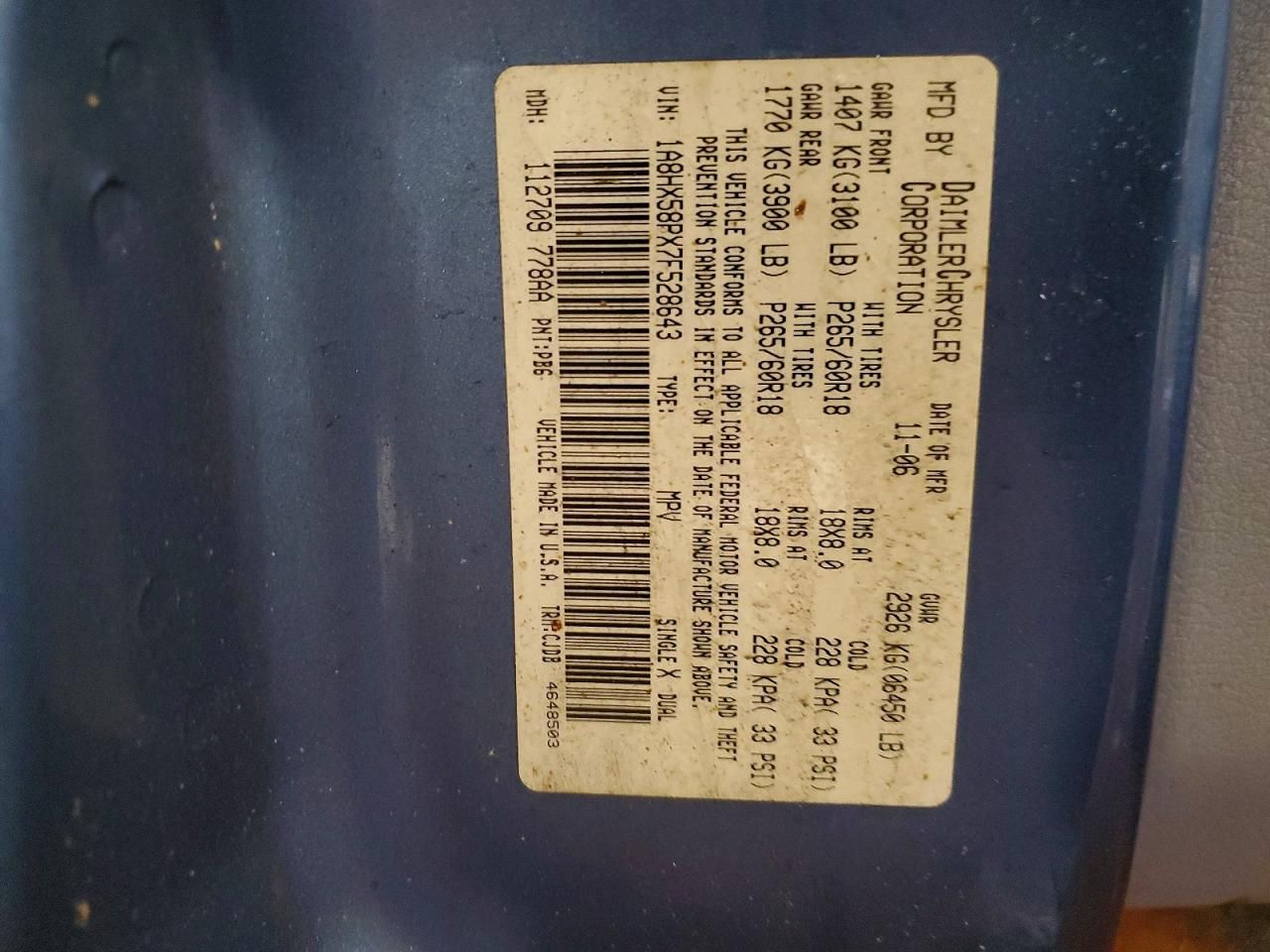 2007 Chrysler Aspen Limited