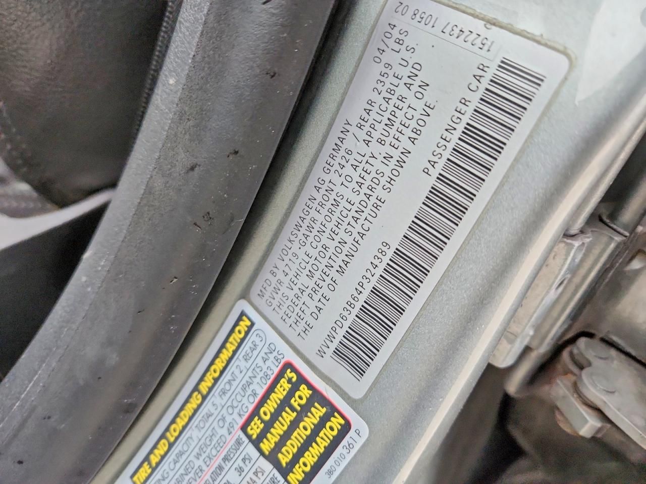 2004 Volkswagen Passat gls