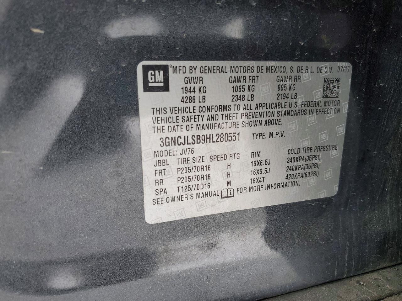 2017 Chevrolet Trax 1LT