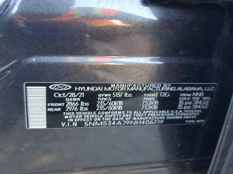 2022 Hyundai Santa fe sel