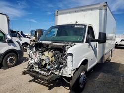 Salvage trucks for sale at Colton, CA auction: 2021 GMC Savana BOX Truck