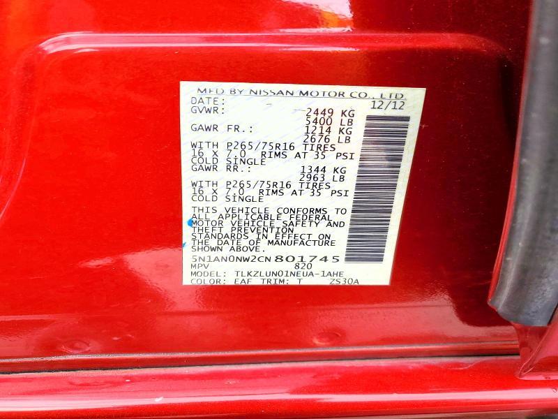 2012 Nissan Xterra off Road