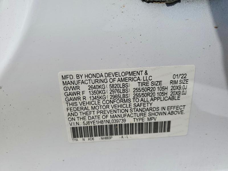 2022 Acura Mdx Advance