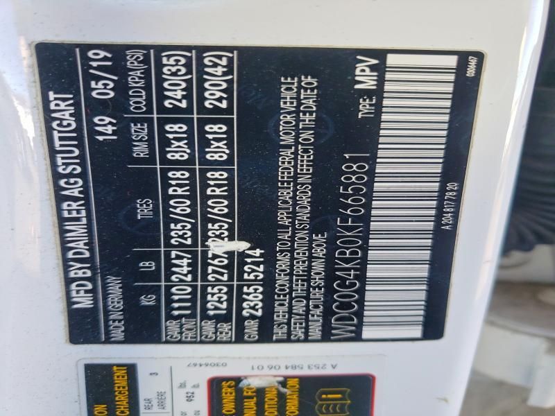 2019 Mercedes-Benz Glc 300 4matic